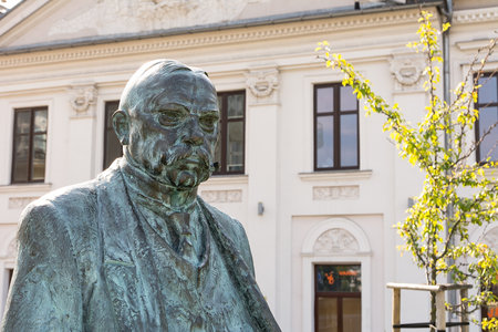 Monument of Juliusz Leo at Podgorze district in Krakow (Poland)のeditorial素材