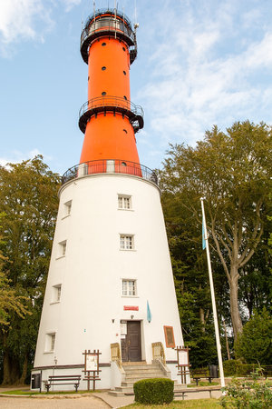 Rozewie, Poland - 7th September 2019 - Lighthouse in Rozewie near Jastrzebia Gora (Poland)のeditorial素材
