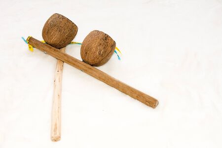Agogo - traditional music instrument used in capoeiraの写真素材