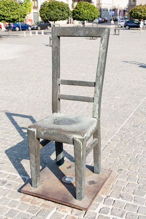 Bohaterow Getta square at Podgorze district in Krakow (Poland)のeditorial素材