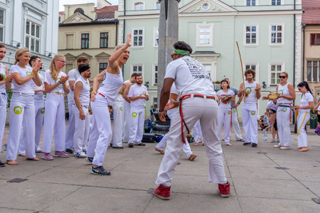 27th June, 2021 - Capoeira show in Krakow (Poland)のeditorial素材