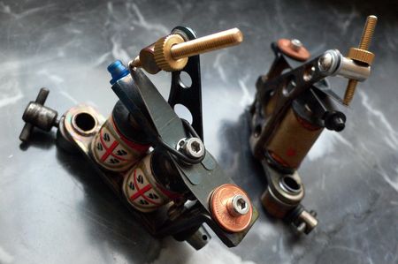 tattoo machine customized by meの写真素材