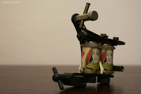 tatto machine made by meの写真素材