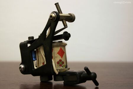 tatto machine made by meの写真素材