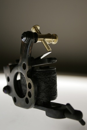 tatto machine made by meの写真素材