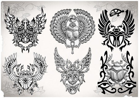 tatto flash made by meの写真素材