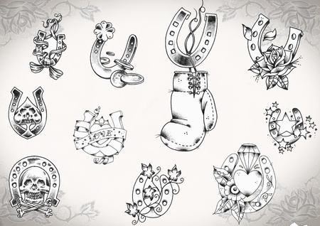 tattoo flash の写真素材