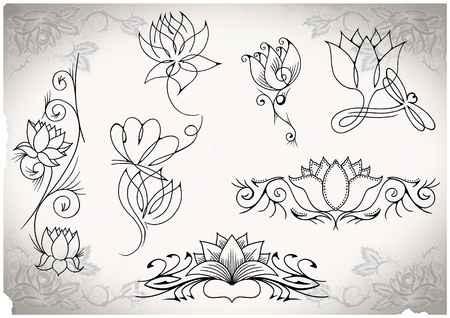tattoo flash made by me, no copyrightの写真素材