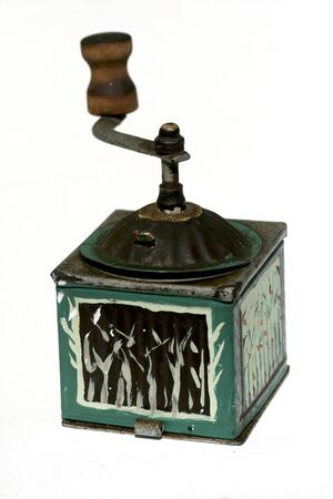 decorated coffee grinderの写真素材