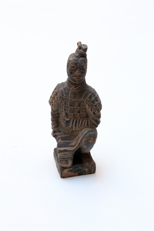 chinese warrior statueの写真素材