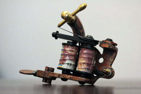 tattoo machine done by meの写真素材