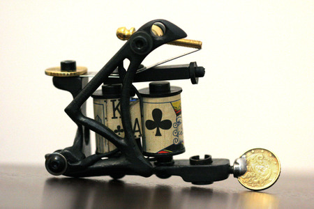tattoo machine done by meの写真素材