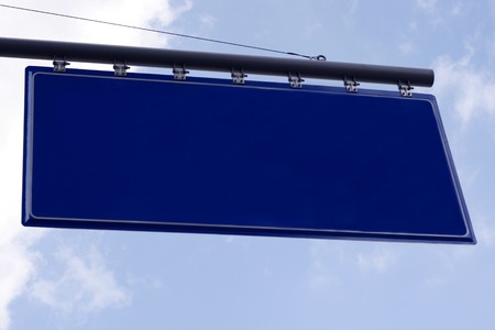 Blank Road Signの写真素材