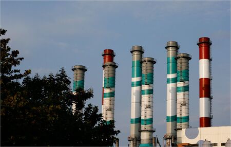 Smoke Stackの写真素材