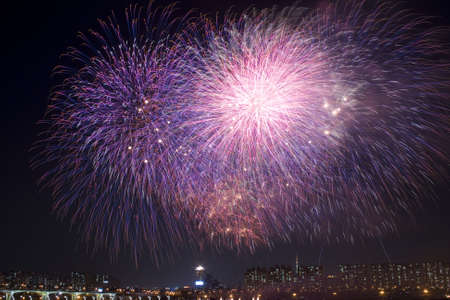 Spectacular Fireworks display の写真素材
