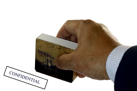 Confidential Rubber Stampの写真素材
