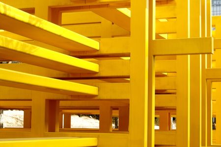 Steel like scaffolding の写真素材