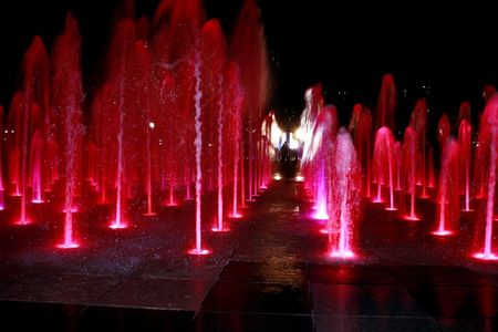 Colorful Fountain の写真素材
