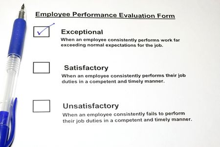 Employee Performance Evaluation form の写真素材