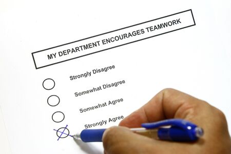 Survey about company teamwork 