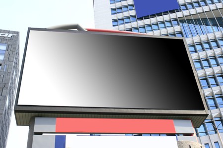 Blank Billboard ready for your art workの写真素材