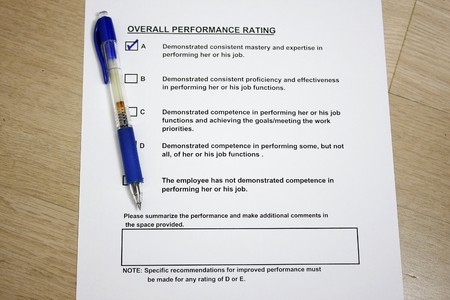 Overall Performance Rating survey concept の写真素材