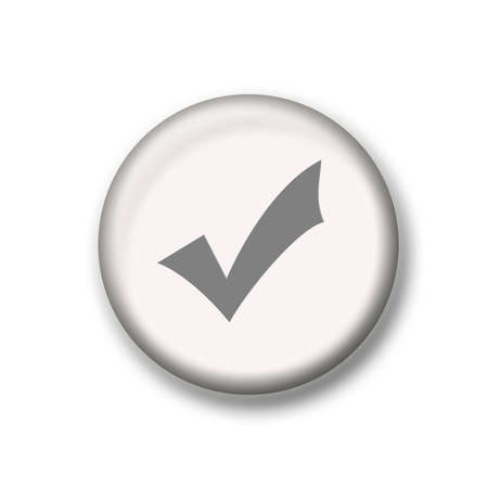 Illustration of check mark icon with white backgroundsの写真素材