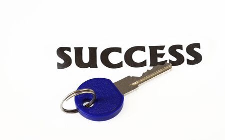 Key to Success concept - isolated in white background.の写真素材