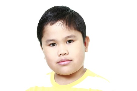 Youth portraiture of a filipino boy - age 9.の写真素材