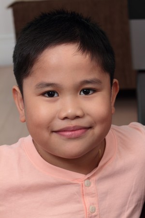 close up shot of young handsome boyの写真素材