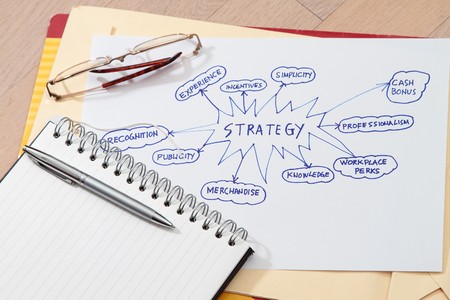 Concept for company strategy- many uses in the manufacturing industry.の写真素材