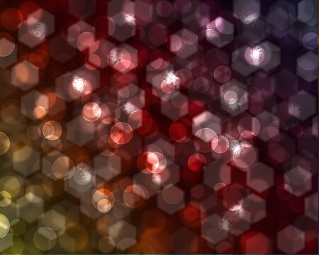 Hexagonal and spherical bokeh -can be use as  background