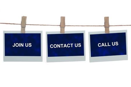 Join us contact us call us abstractの写真素材