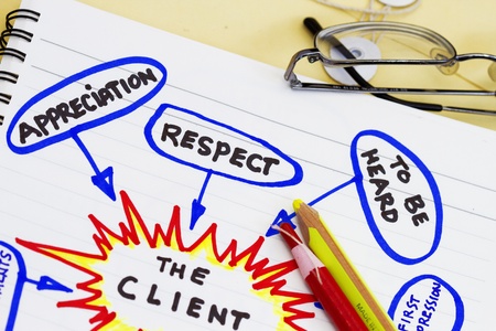 The client abstract- many uses in the company presentation.の写真素材