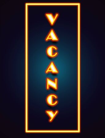No Vacancy Neon Sign illustration high resolutionの写真素材