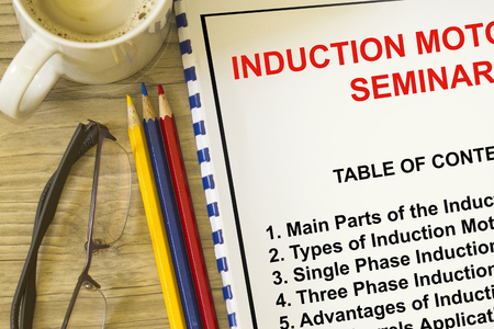 Seminar on induction motor - technical workshop about induction motors.の写真素材