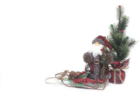 Santa On A Sledの写真素材