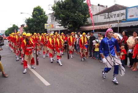 BANYUMAS, INDONESIA - February 8, 2009: People from many culture, age and sex celebrating Imlek or...