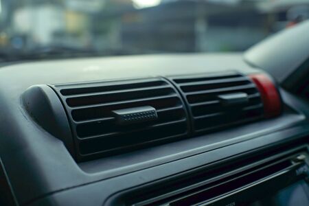 air conditioning ventilation on car dashboardの写真素材