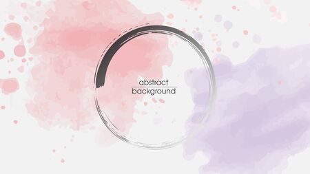 Oriental brush ink color calligraphy background wallpaperのイラスト素材