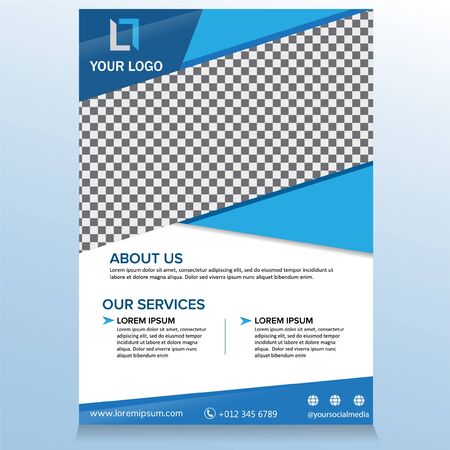Corporate business vector flyer template - Vectorのイラスト素材
