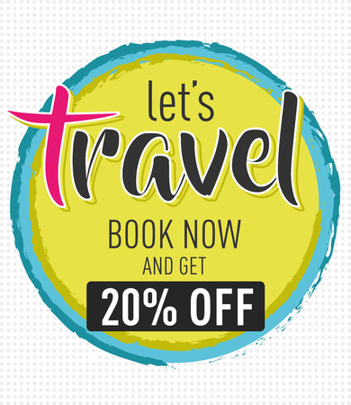 Travel Banner Yellow Green And Blue Shades Multi Purpose Design
