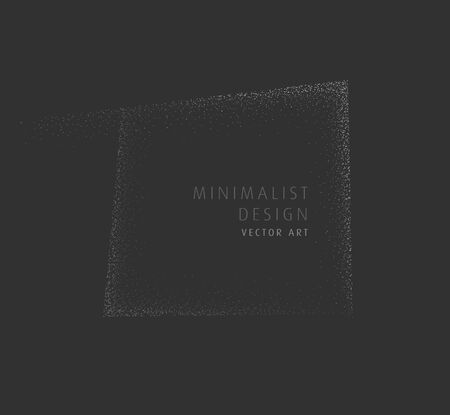 Abstract geometric dotted diamond design, dark and light gray color, dotted texture. Vector art. Good for websites, banner, print. Space for text.のイラスト素材