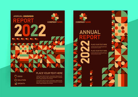 Annual report template design for you business.のイラスト素材
