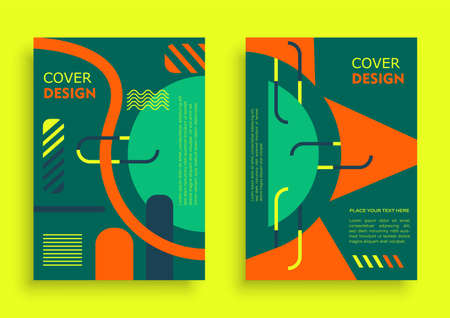 Set of template brochure, cover book, or flyer business.のイラスト素材