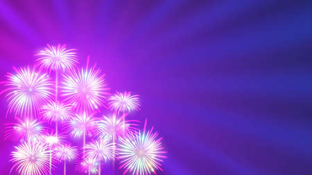 Fireworks background for happy new year celebrationのイラスト素材