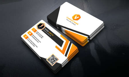 Creative Business card design premium templateのイラスト素材