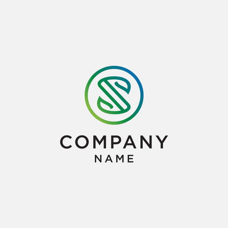 Letter S Logo Luxury design vector template Linear. Type Character Symbol Logotypeのイラスト素材