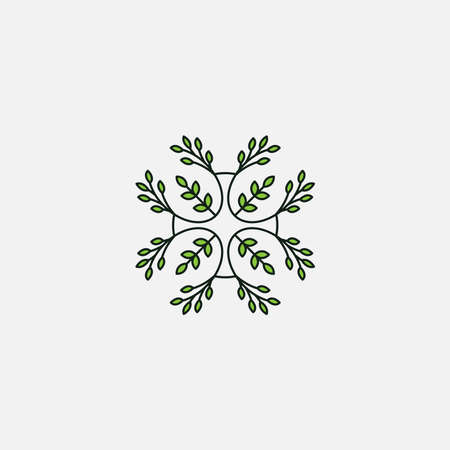 Nature logo design templateのイラスト素材