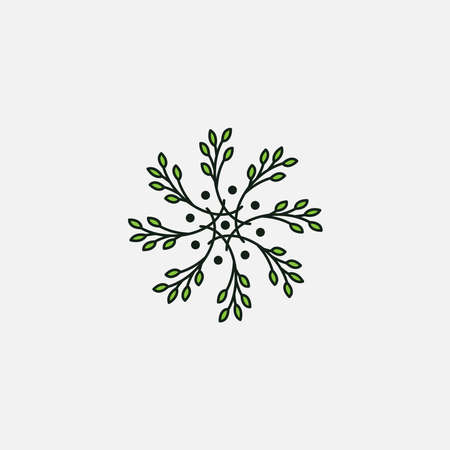 Nature logo design templateのイラスト素材